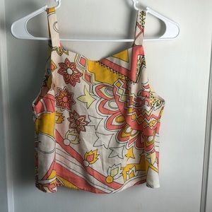 Bright summery cropped tank top - ModCloth